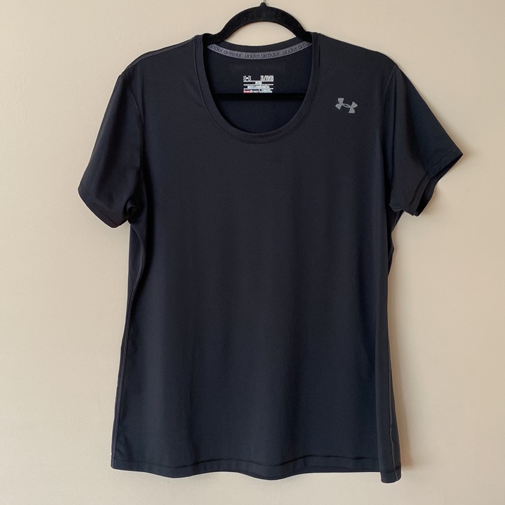 [XL] Under Armour Heat Gear Fitted Short Sleeve T-Shirt | Black